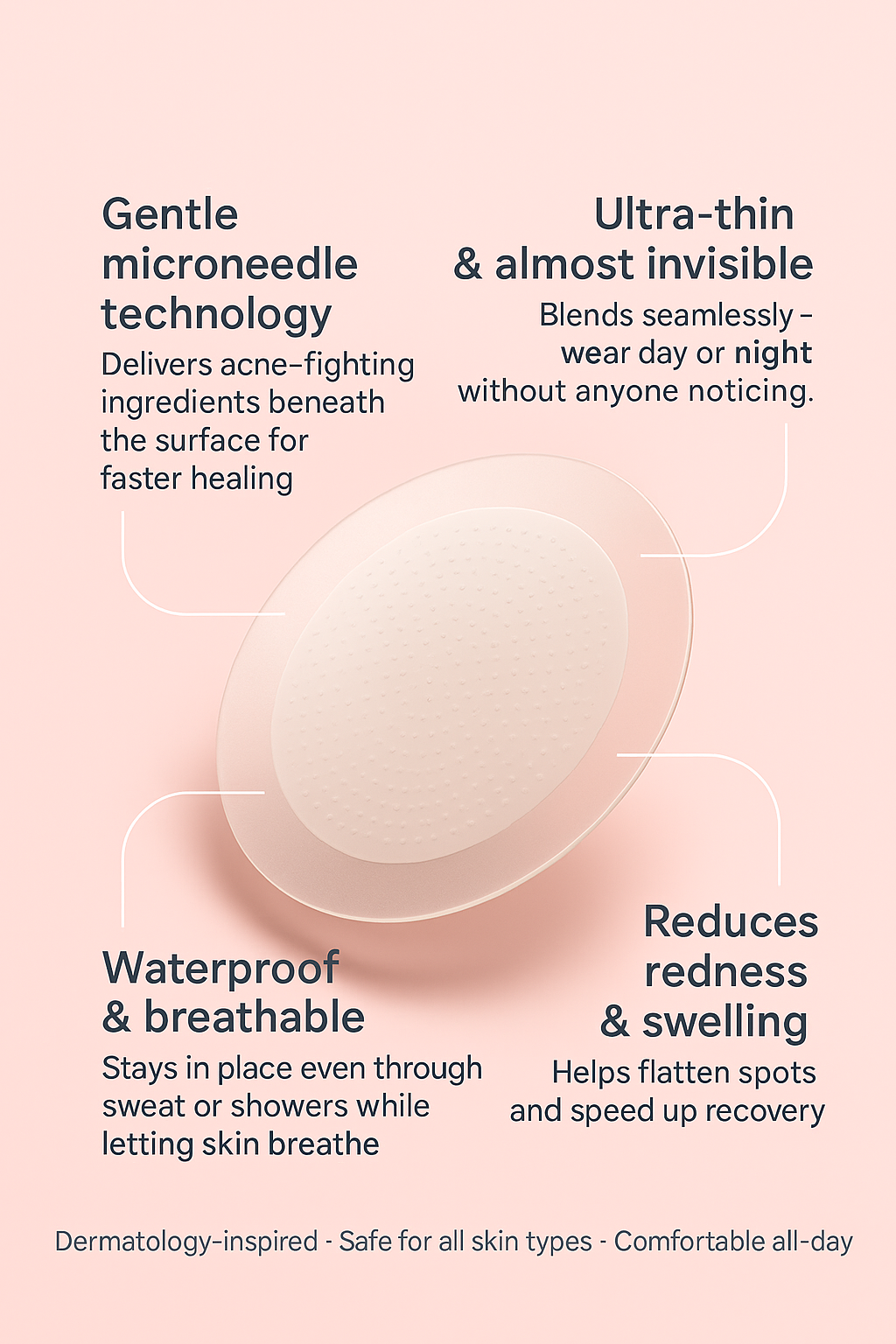 Microneedle Acne Patches | Invisible Hydrocolloid Spot Treatment for Fast Healing & Clearer Skin