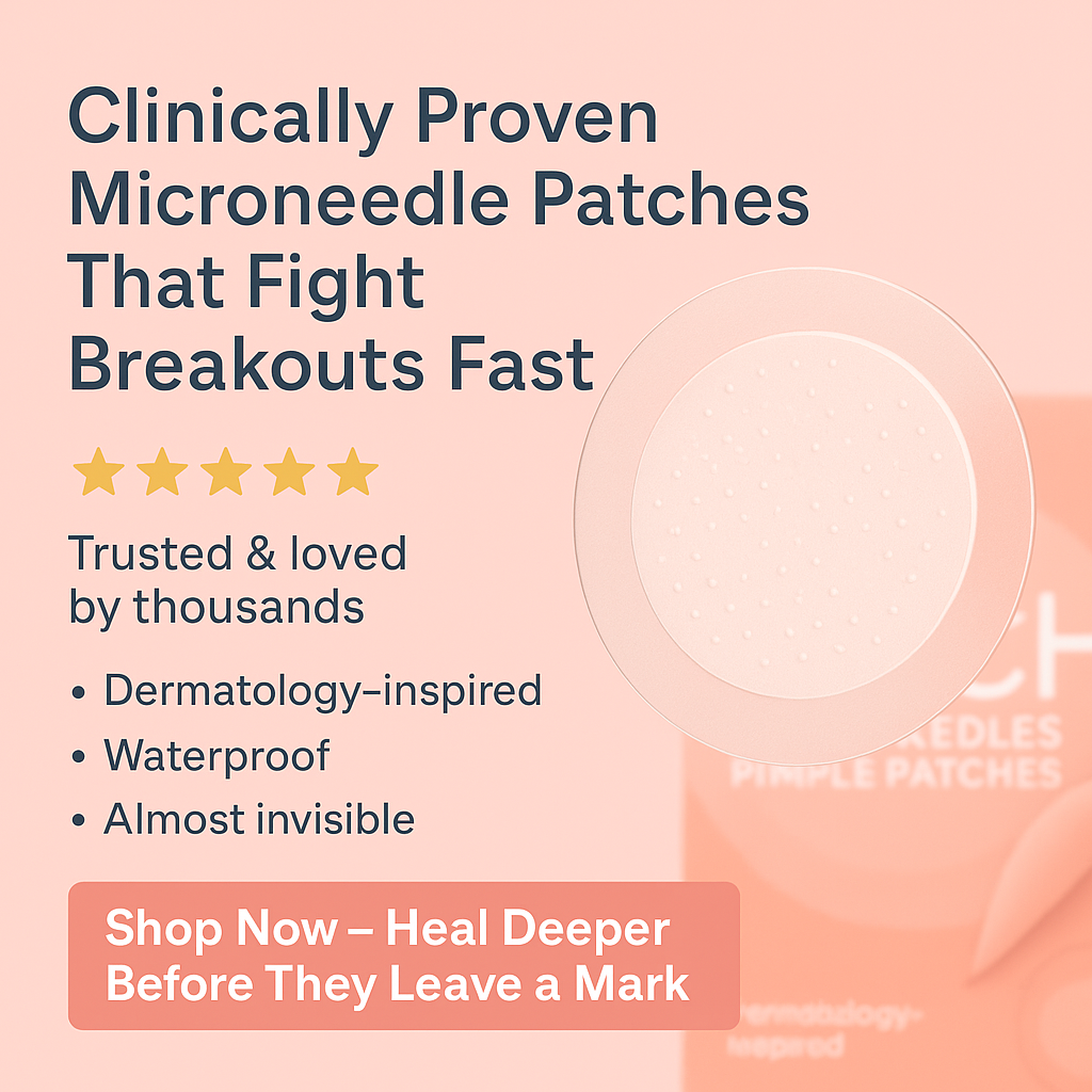 Microneedle Acne Patches | Invisible Hydrocolloid Spot Treatment for Fast Healing & Clearer Skin